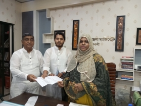 নওগাঁয় সাধারণ সভা ও নির্বাচন দাবিতে প্রশাসকের কাছে ব্যবসায়ীদের আবেদন